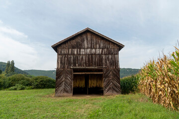 Scheune f&uuml;r Tabak-Trocknung, P&eacute;rigord, Dordogne, Frankreich
