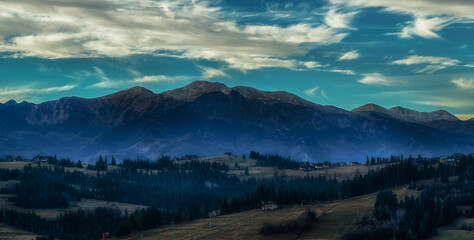 Panoramic view of the Tatra Mountains © Mariusz