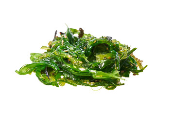  Bunch of wakame seaweed isolated on white background © Krakenimages.com