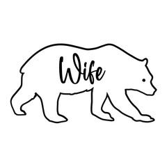 Bear Wife SVG