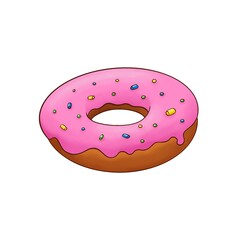 donut isolated on white