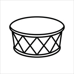 Fototapeta na wymiar Drum Icon Symbol On white Background. Vector illustration Barrel Element In Trendy Style. eps 10
