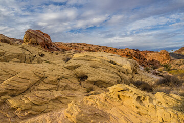 Fototapeta premium Pastel Canyon, the landmark of Valley of Fire State Park in Nevada