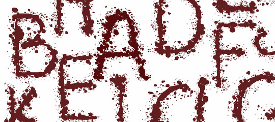 Tło z literami © Hanna