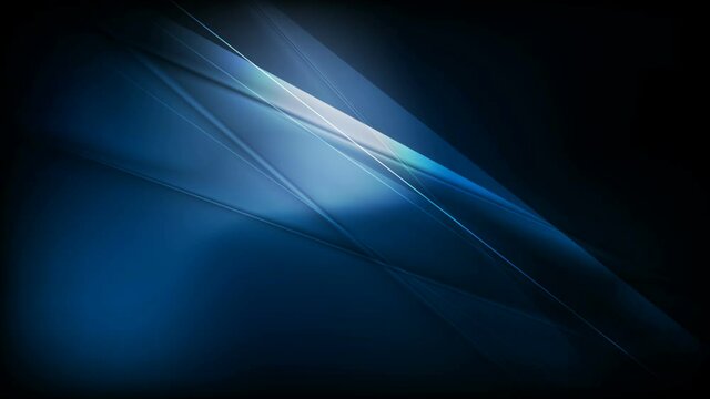 Dark blue smooth glossy stripes abstract tech motion background. Seamless looping. Video animation Ultra HD 4K 3840x2160