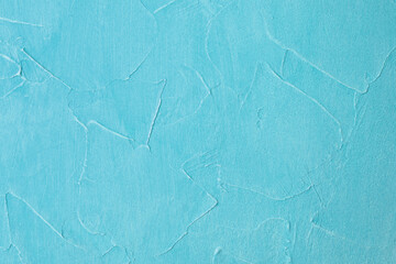 Colored texture of plaster. Abstract blue background for poster.