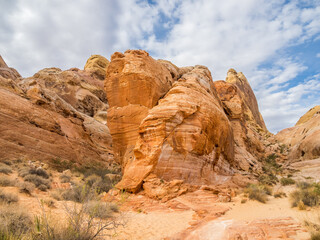 Pastel Canyon, the landmark of Valley of Fire State Park in Nevada