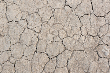 surface texture of cracked earth soil during drought