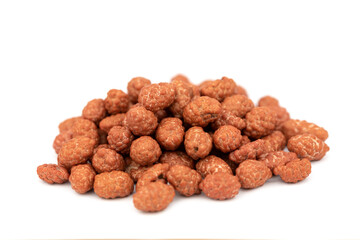 The roasted peanuts sugar coated