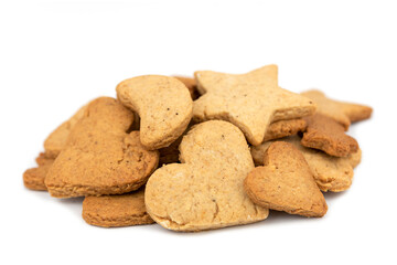 the homemade brown cookies gingerbread