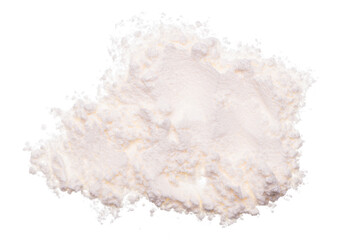 flour isolated on white background top view