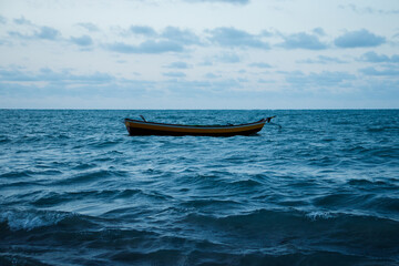 Boat in the middle of the sea