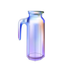 a small glass jar on a white background