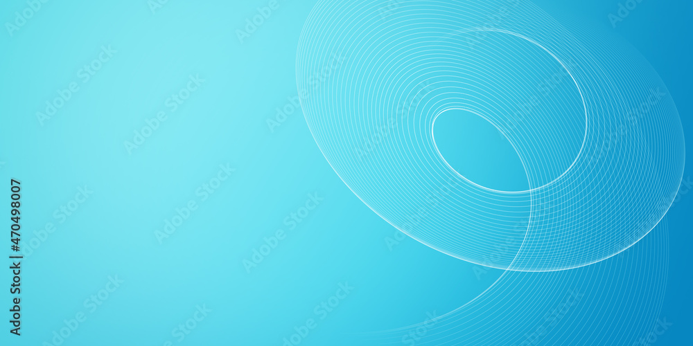 Poster abstract soft blue background with wavy lines for banner design template
