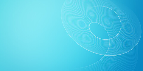 Abstract soft blue background with wavy lines for banner design template