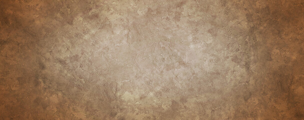 Texture of a vintage brown concrete as a background, brown grungy wall copyspace empty space for text