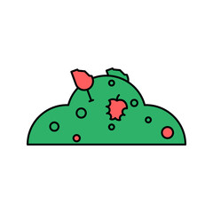 garbage and recycling bulk icon vector