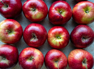 Fototapeta na wymiar Red apples, close-up