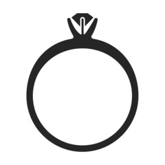 Gold ring vector icon.Black vector icon isolated on white background gold ring.