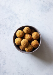 Fresh chickpea falafel. Healthy eating. Vegetarian food.