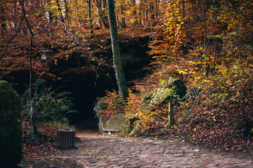 Müllerthal oder Müllerdall in Luxemburg in Herbst