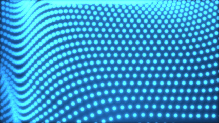 Fototapeta premium Abstract dot white blue wave gradient texture technology background.