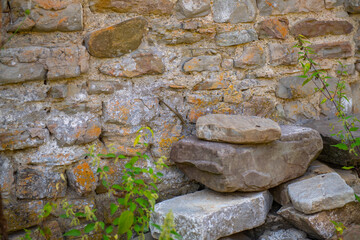stones on the ruins of the church of Quetera