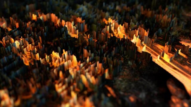 Generative Art 1020: Abstract video background.