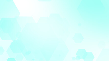 Abstract hexagon cross geometric white blue pattern medical background.