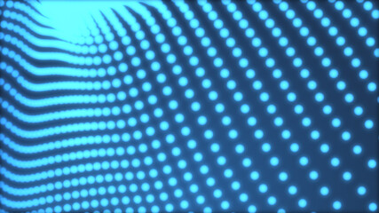 Fototapeta premium Abstract dot white blue wave gradient texture technology background.