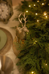 Table setting in shades of green