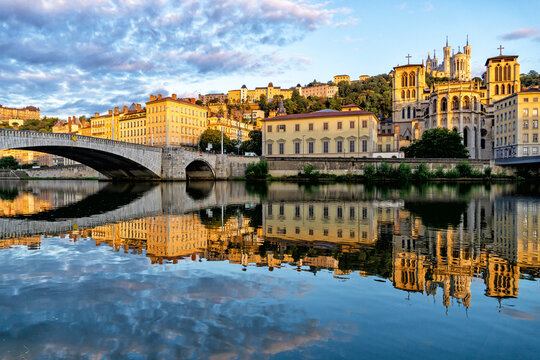 Saone river in Lyon