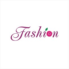 fashion word logo vector template