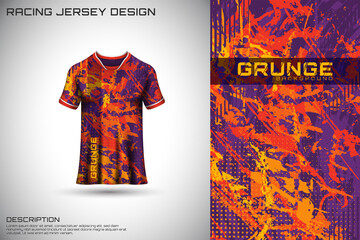 Front racing shirt design. Sports design for racing, cycling, jersey game vector.
