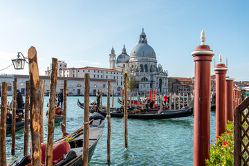 View of Santa Maria della Salute in Dorsoduro District from San Marco District, Venice