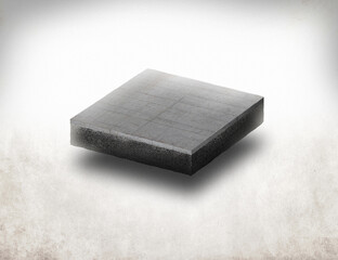 Realistic slice concrete surface, cross section. Isolated illustration 