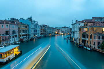 Fototapeta na wymiar View on Canal Grande from Ponte dell' Accademia in the Morning, Venice