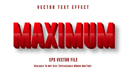 maximum editable text effect style