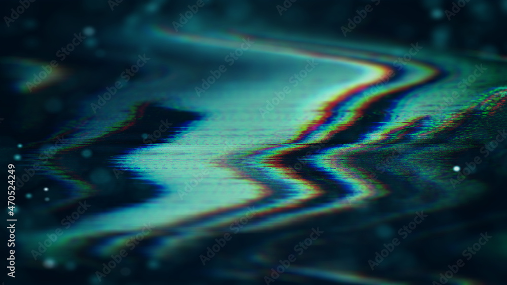 Aufkleber futuristic glitch background. abstract pixel noise glitch error video damage like vhs glitch. patter