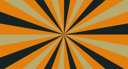 Sunburst or sun burst retro background. Ray stripes.