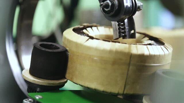 Industrial production and transformer winding.