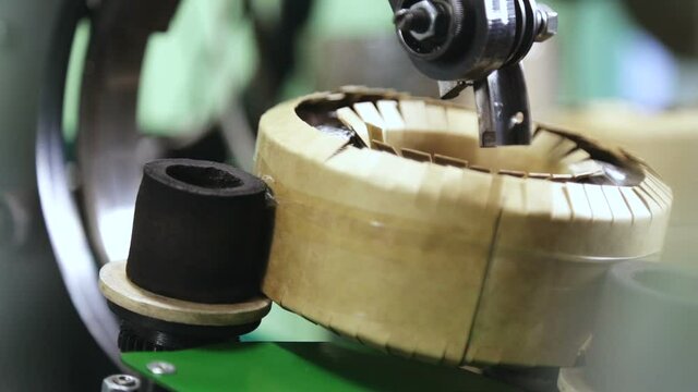 Industrial production and transformer winding.