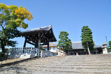 金戒光明寺　鐘楼と御影堂　京都市左京区