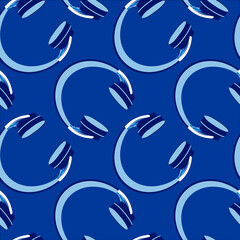 Seamless pattern on a square background, square, tile - Headphones - music, podcasts, audio, listen