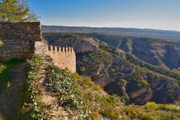 Alqu&eacute;zar municipio de la Sierra de Guara en la comarca del Somontano en Huesca - Spain