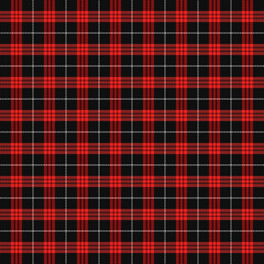 Christmas and new year tartan plaid. Scottish pattern in red, black and green cage. Scottish cage. Traditional Scottish checkered background. Seamless fabric texture. Vector illustration