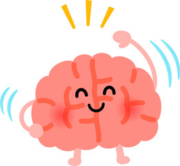 体操する脳のキャラクター、頭の体操