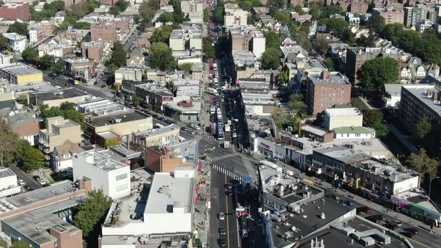 Aerial of Flatbush, Brooklyn