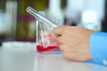 laboratory research chemical solution biotechnology analyzes experiment