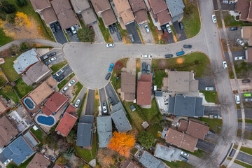 Drone photo of Brampton by Hurontario and the 410 and sandalwood parkway  loafers lake  and...